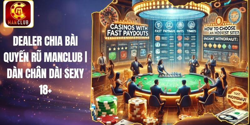 Dealer Chia Bài Quyến Rũ Manclub | Dàn Chân Dài Sexy 18+